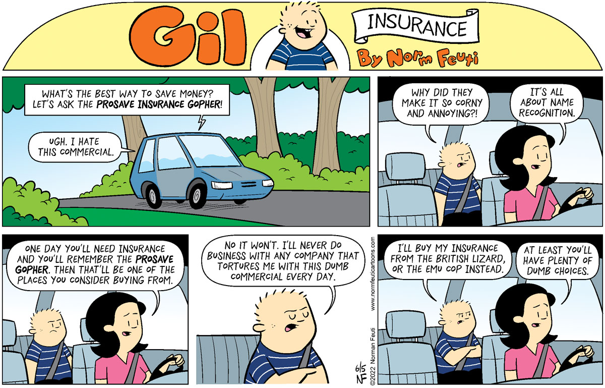 Gil 65 Insurance” Norm Feuti Cartoons